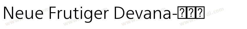 Neue Frutiger Devana字体转换
